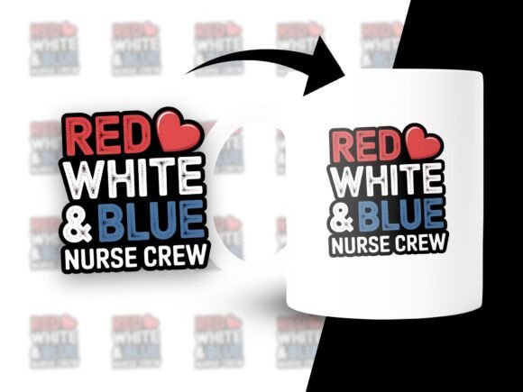 Celebrate with a 4th July Nurse Crew PNG Design