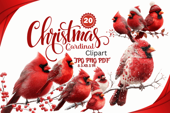 Christmas Cardinal Clipart: Elevate Your Holiday Designs