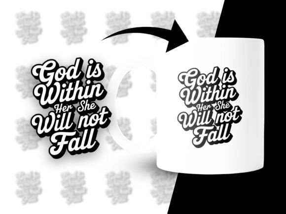 Elevate Projects with the God is Within Her Bible PNG Design