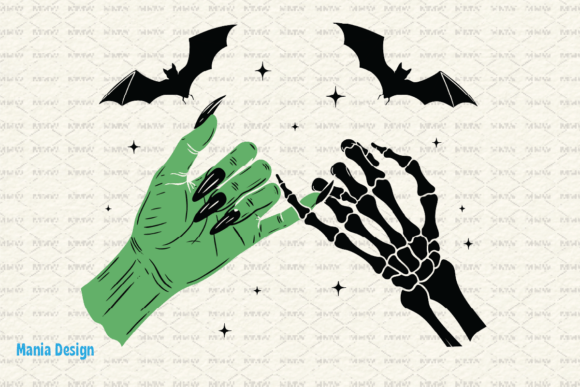 Spooky Season Skeleton Hand Promise PNG: A Design Asset