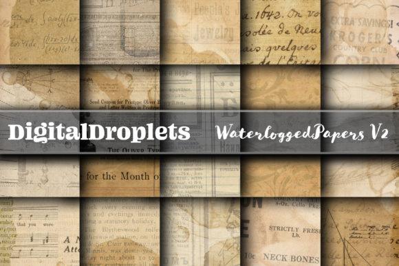 Waterlogged Papers Vol. 1: Vintage Textures for Design