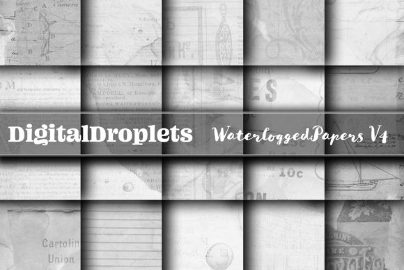Waterlogged Papers Vol. 4: Vintage Textures for Modern Design