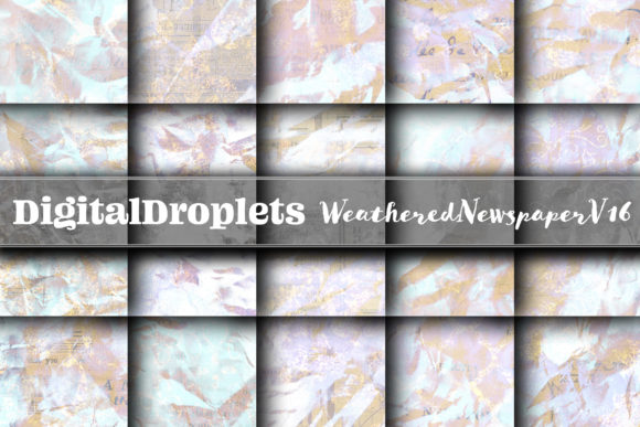 Weathered Newspaper Vol. 16 | Vintage Design Collection