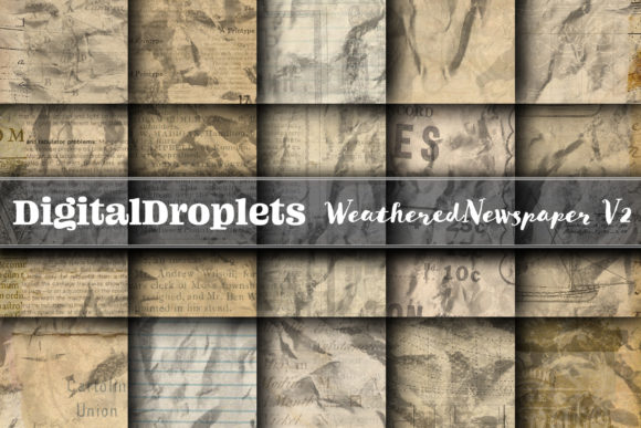 Weathered Newspaper Vol. 2: Vintage Texture for Modern Design
