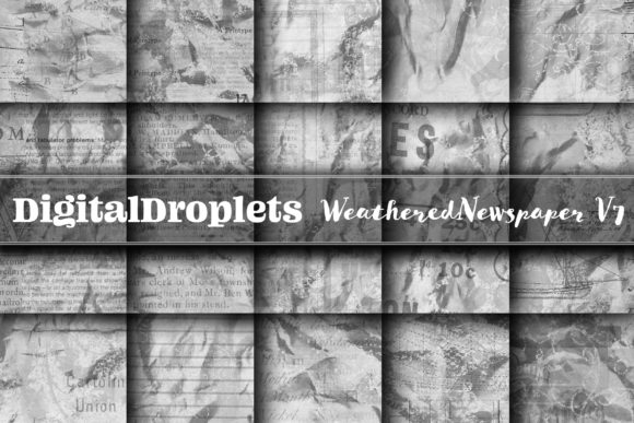 Weathered Newspaper Vol. 7: Vintage Texture for Modern Design